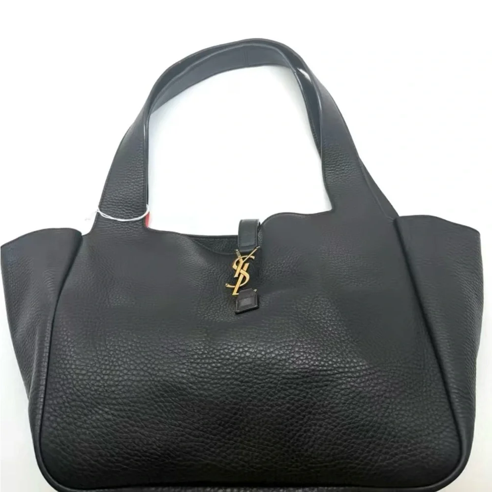 Saint Laurent Black Tote with Gold Accent - Picture 6 of 10